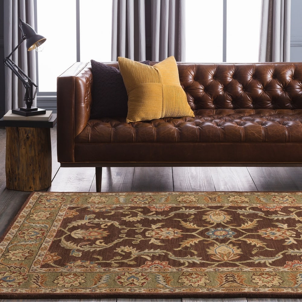 Artistic Weavers Coliseum Hand Tufted Traditional Border Wool Area Rug