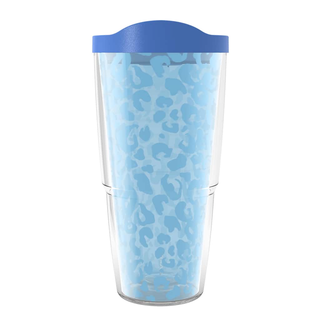 Tervis Leopard Frost Animal Print Collection Made in USA Double Walled Insulated Travel Tumbler, Sky