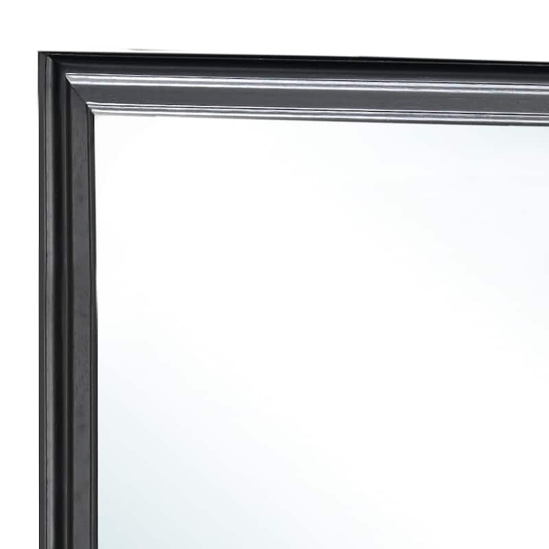 GDF Studio - Louis Phillipe Traditional Particle Board Mirror with Low Distortion Glass