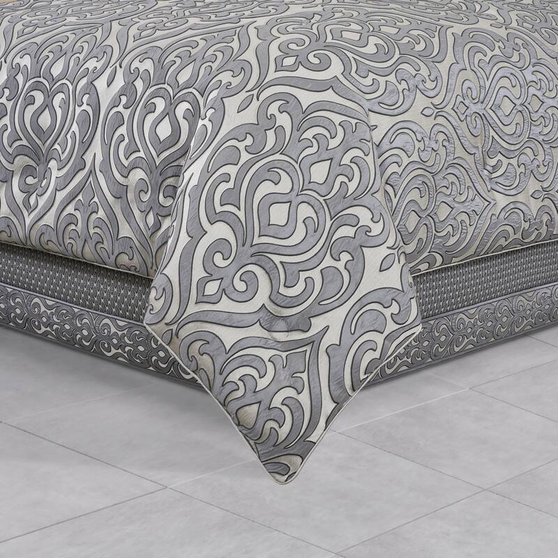 Bolero Pewter Comforter Set - Queen