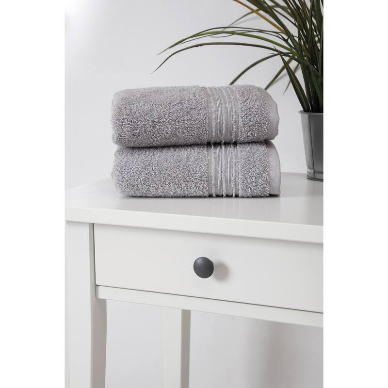 Ozan Premium Home 100% Genuine Turkish Cotton Cascade Hand Towel(Set of 2)