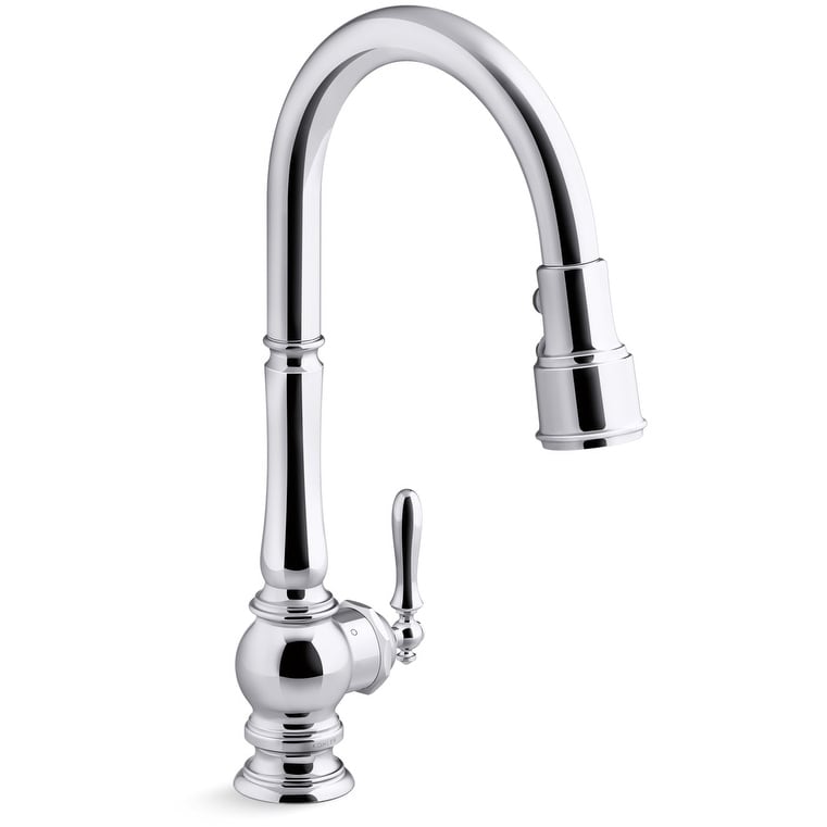 Kohler Artifacts 1.5 GPM Single Hole Pull Down Kitchen Faucet ...