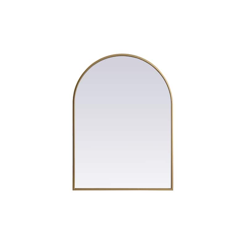 Indigo Home Metal Frame Arch Mirror 22x30 Inch