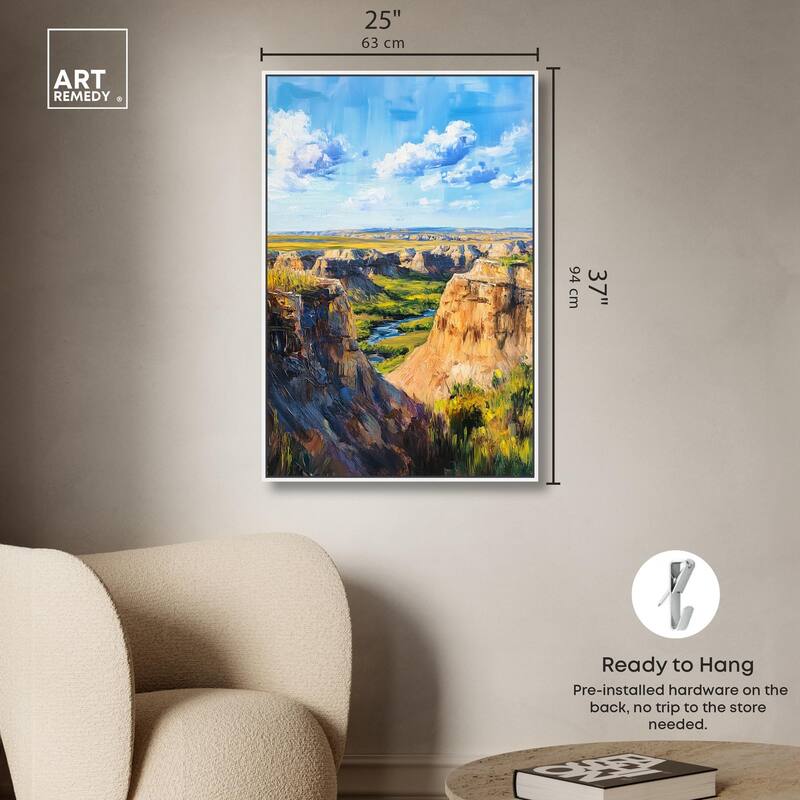 Rolling Hills and Sky II Canvas by Art Remedy