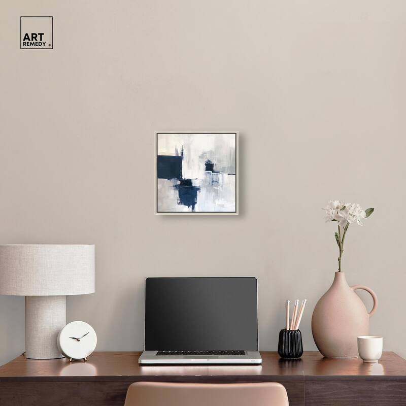 Porcelain Blue on White I Canvas by Art Remedy