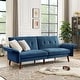 preview thumbnail 13 of 39, Modern Futon Sofa Bed, Convertible Sleeper Sofa with Tapered Wood Legs, 78.35" W, Small Split Back Sofa for Living Room