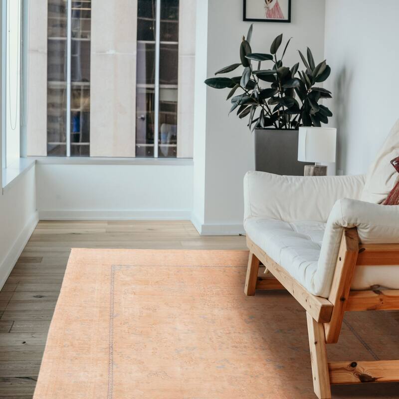 ECARPETGALLERY Hand-knotted Antalya Vintage Tan Wool Rug - 7'7 x 10'6