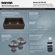 preview thumbnail 4 of 16, Karran Farmhouse Apron Front Quartz Double Bowl Kitchen Sink