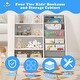 preview thumbnail 34 of 33, 4-Tier Kids Wooden Bookshelf, 5 Layer Sling Bookcase, Baby Storage Book Rack, Kids Book Toy Organizer Chest