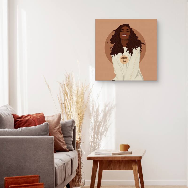 Choose Joy by Princella Canvas Art Print