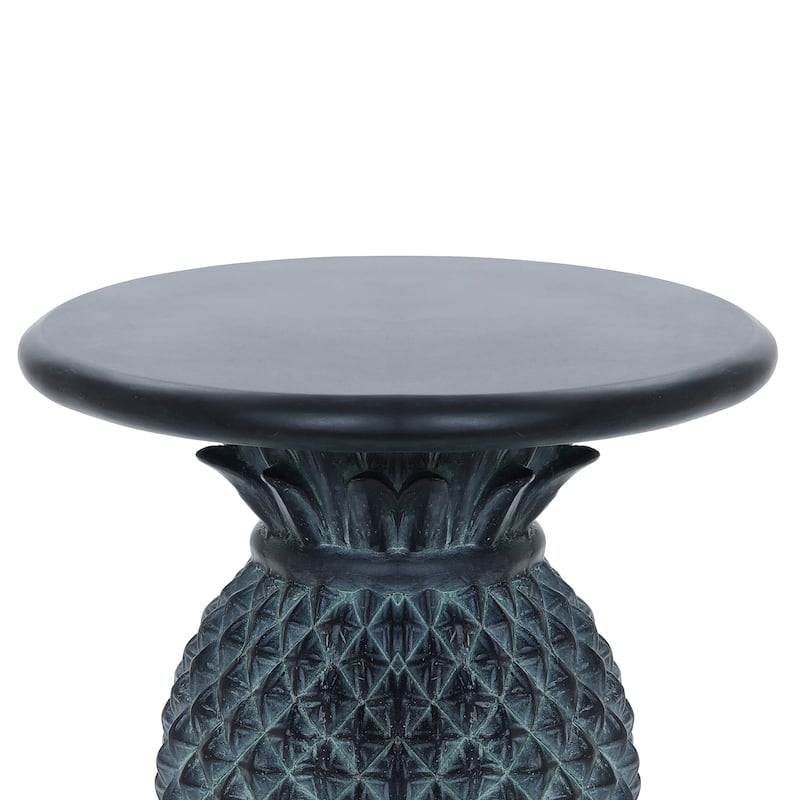 Grey MgO Pineapple Outdoor Side Table