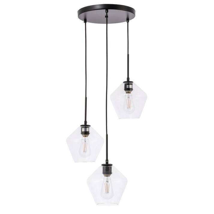 Gerald 3-Light Glass Pendant
