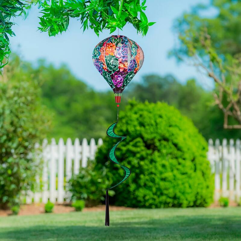 55" Summer Succulent Balloon Spinner