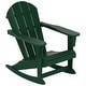 preview thumbnail 10 of 85, POLYTRENDS Laguna Adirondack Eco-Friendly Poly All-weather Outdoor Rocking Chair Dark Green