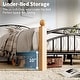 preview thumbnail 8 of 10, Queen Size Bed Frame with Headboard,Platform Bed Frame,Wooden Slat Support,No Box Spring Needed,Underbed Storage Space