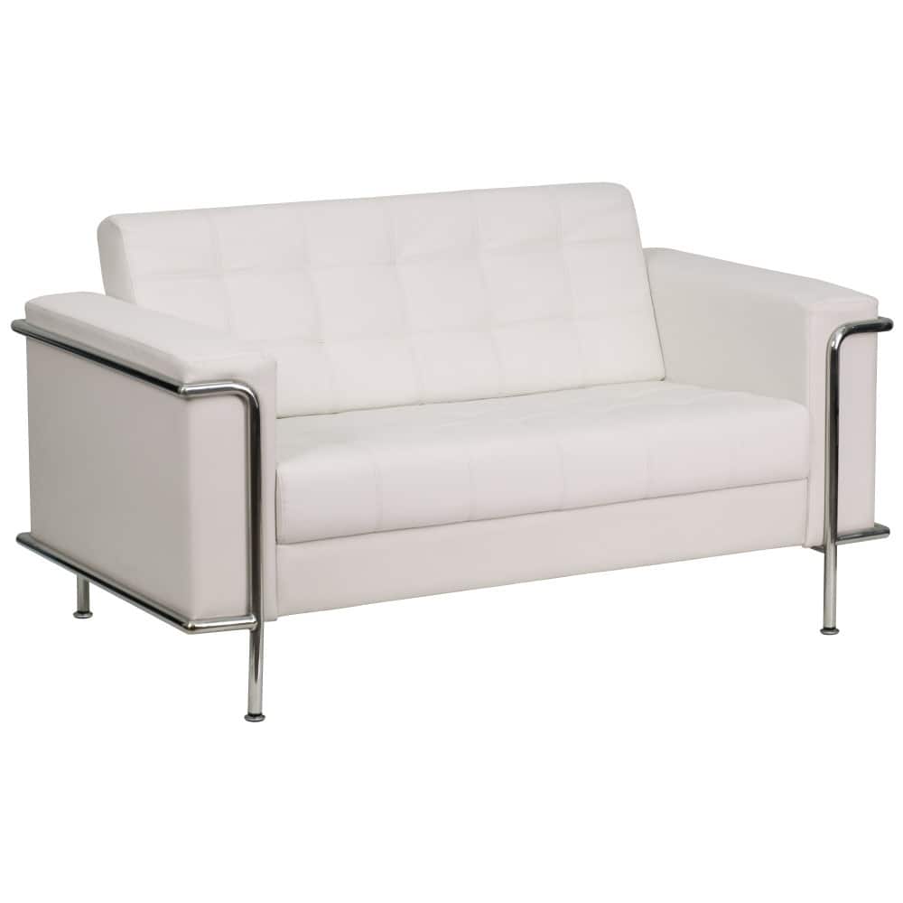 Contemporary LeatherSoft Double Stitch Detail Loveseat