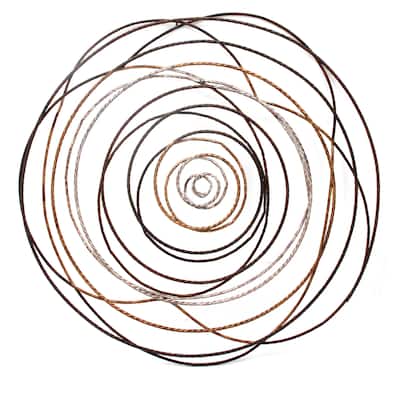 Aurelle Home Braid Abstract Metal Wall Decor