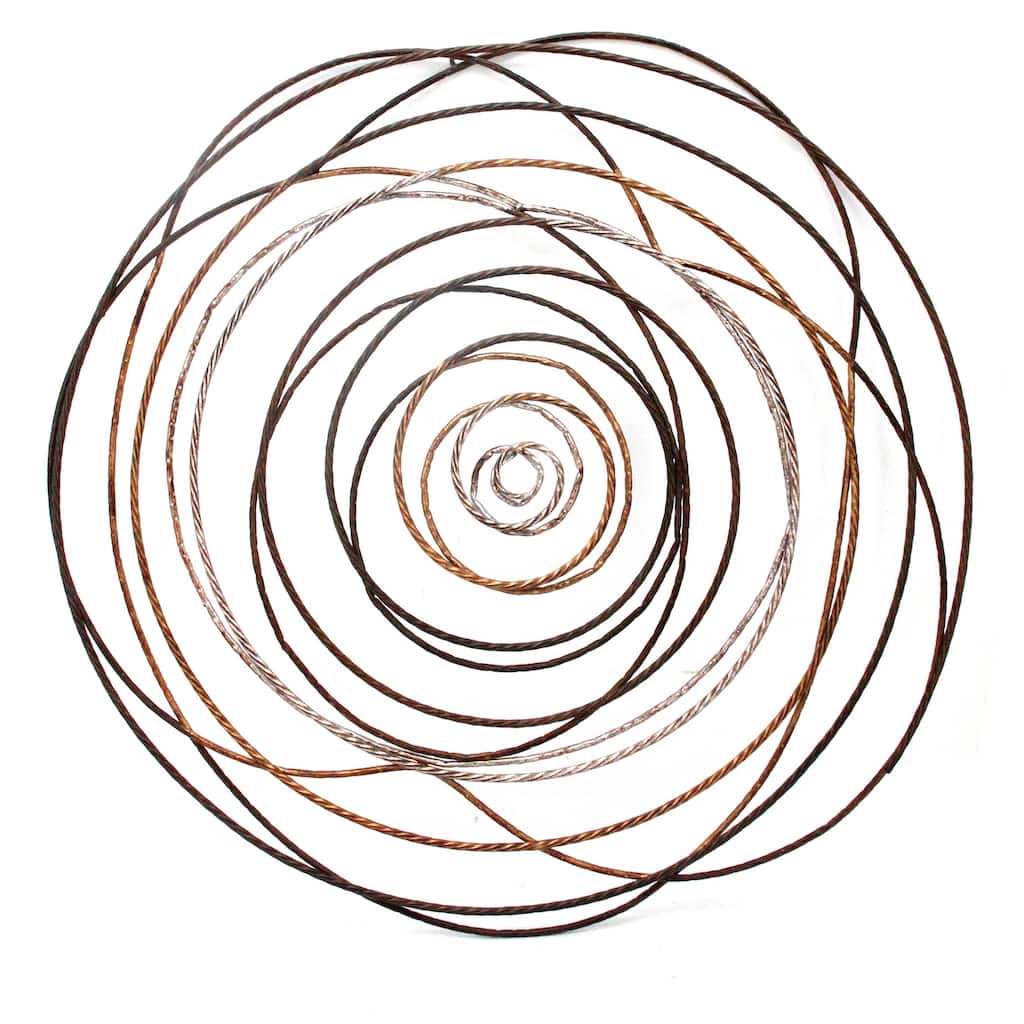 Aurelle Home Braid Abstract Metal Wall Decor