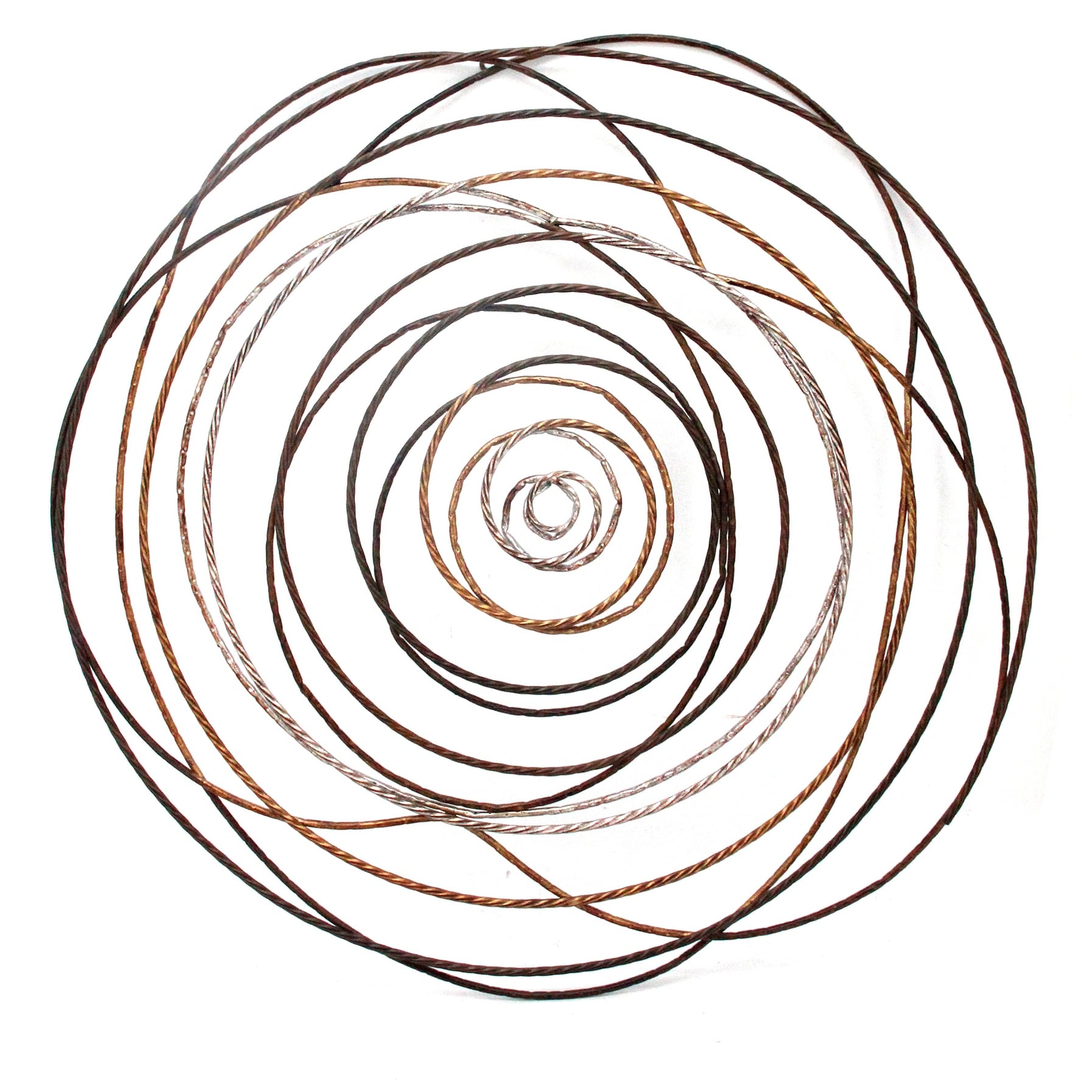 Aurelle Home Braid Abstract Metal Wall Decor