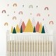 preview thumbnail 1 of 4, Walplus Scandinavian Rainbows Mountains Kids Wall Sticker Nursery Décor