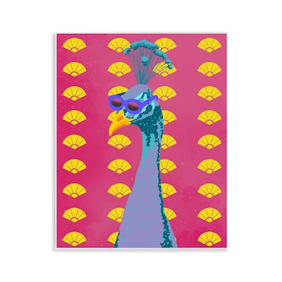 Stupell Vibrant Mod Peacock Wall Plaque Art Design By Marcus Prime