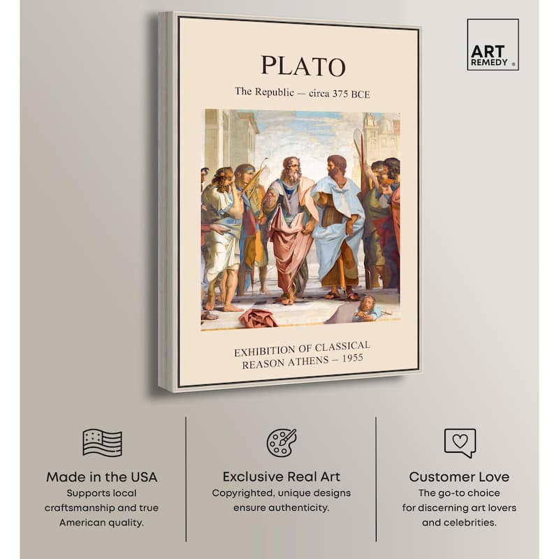 World of Plato's Republic Canvas by Art Remedy