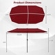 preview thumbnail 53 of 58, Gymax 13 FT Double-sided Patio Umbrella Outdoor Large Twin Size