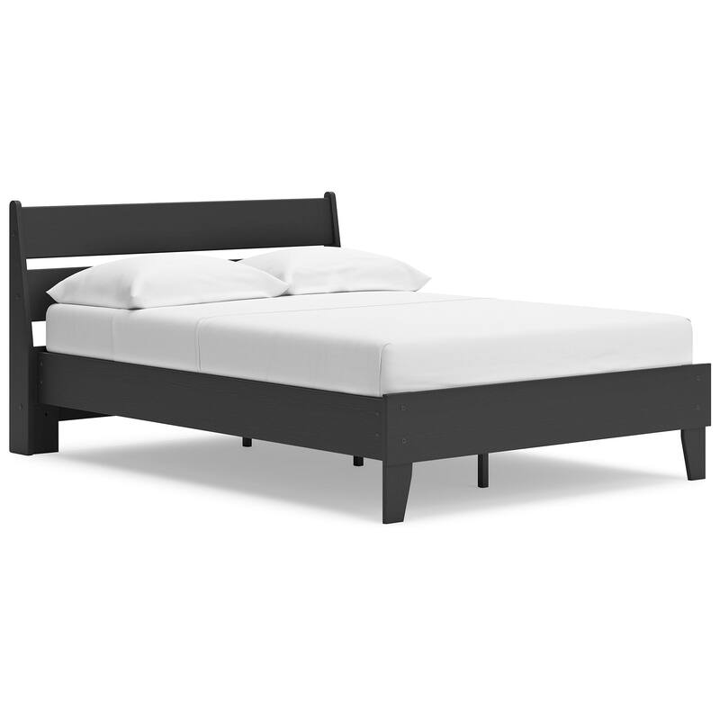 Signature Design by Ashley Socalle Black Panel Platform Bed
