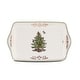 preview thumbnail 1 of 5, Spode Christmas Tree Gold Dessert Tray - 12" L x 7" W 12" L x 7" W