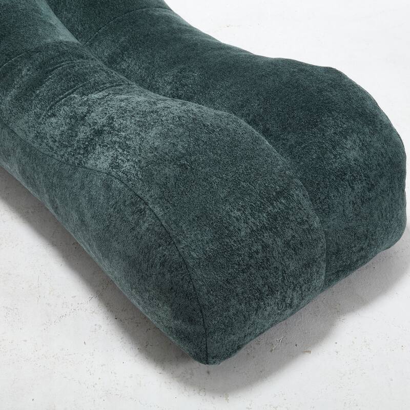Creative bean bag sofa chair filled with sponge,Light Blue