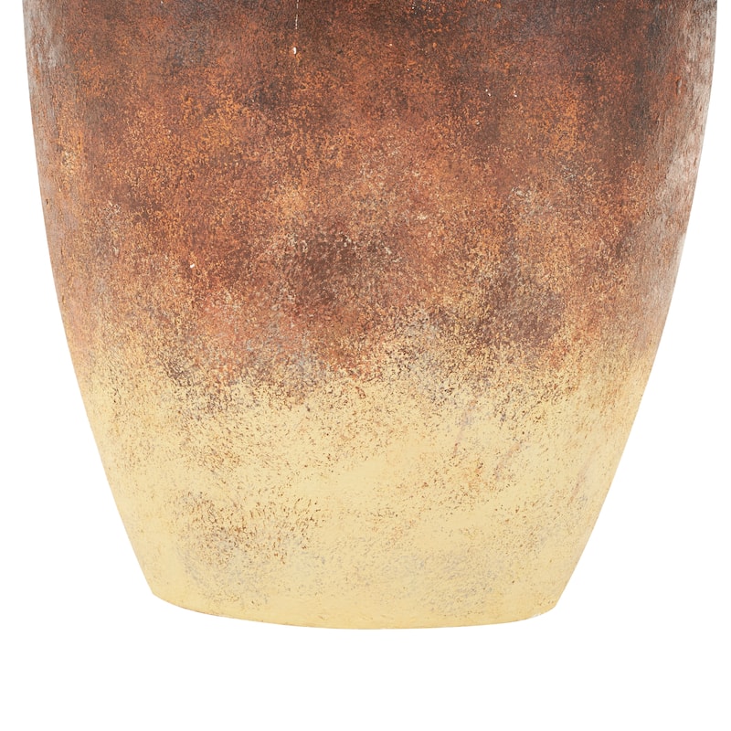 Copper Magnesium Oxide Textured Ombre Antique Amphora Vase