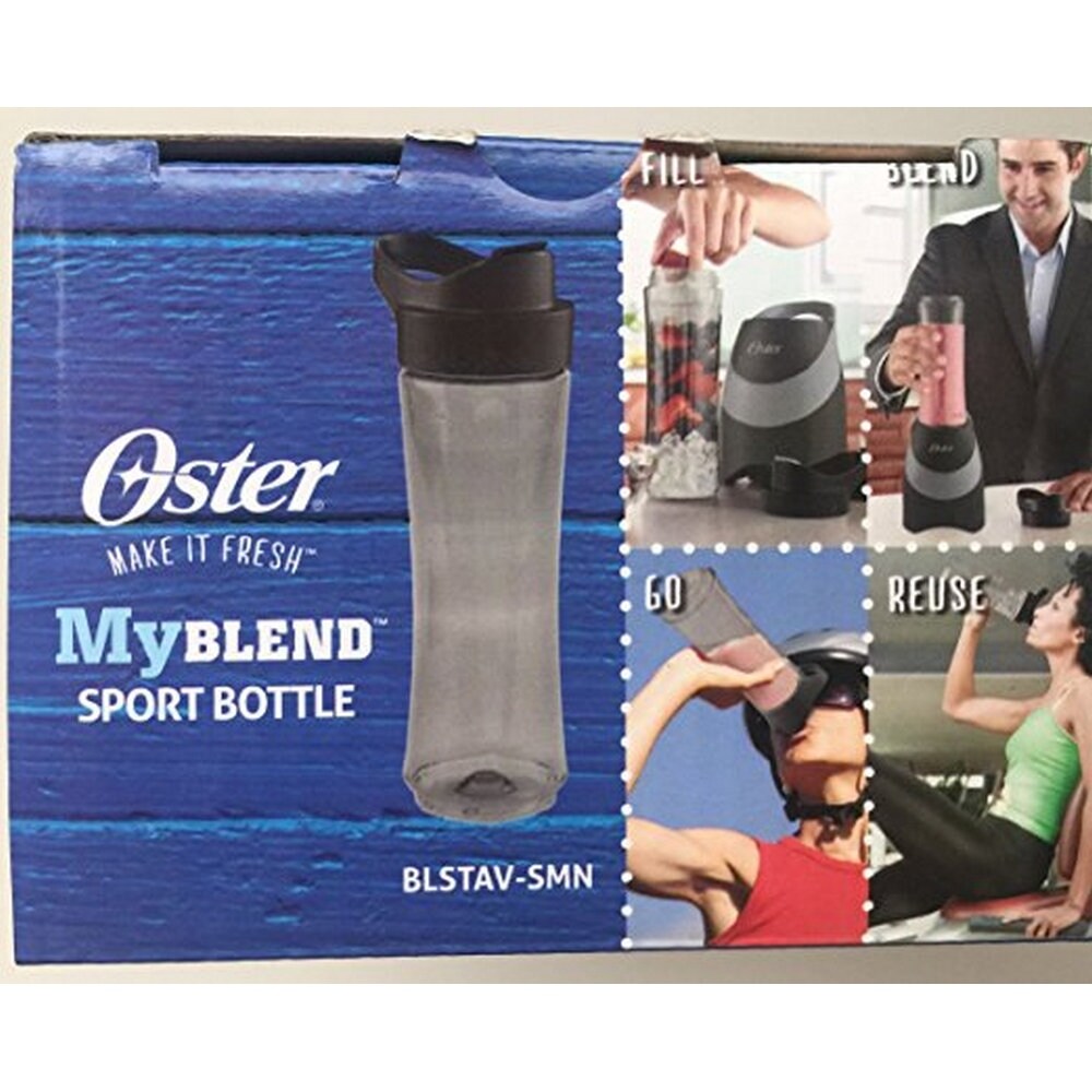 Oster BLSTAV SMN MyBlend Sport Bottle Gray BPA Free 20 Ounces