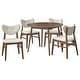 preview thumbnail 3 of 16, Lifestorey Raylen Solid Wood Dining Set Walnut Finish