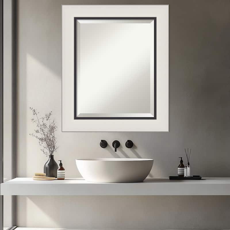 Ellie Beveled Framed Bathroom Vanity Wall Mirror