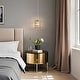 preview thumbnail 9 of 38, LALUZ Modern Farmhouse 1-Light Pendant Light for the Kitchen Island Dining Room