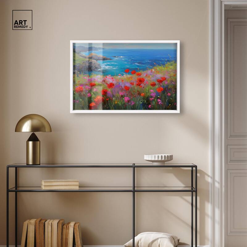 Ocean View Bloom II Shadowbox by Art Remedy