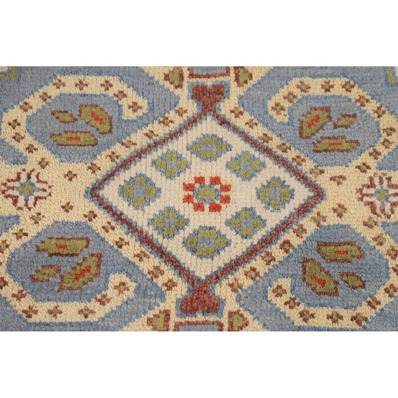 Tribal Geometric Ziegler Area Rug Hand-Knotted Oriental Wool Carpet - 7'10"x 9'8"