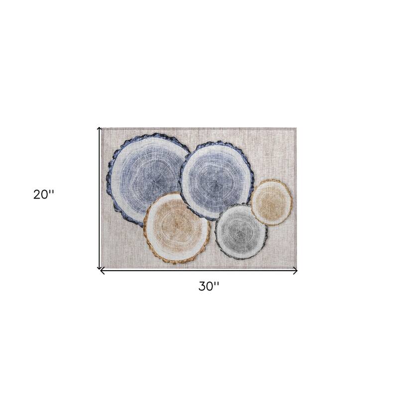 Alfiv Nature Weather Resistant Blended Style Outdoor Rug
