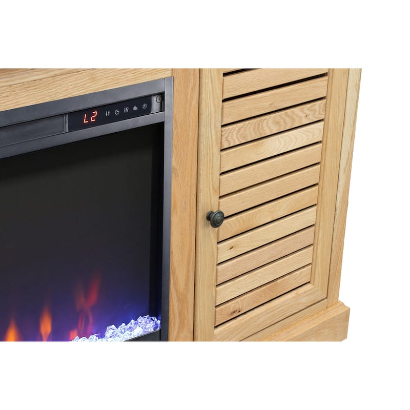 Bridgevine Home Topanga 68 inch Electric Fireplace TV Console for TVs up to 80 inches
