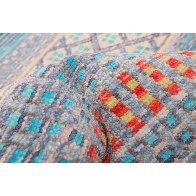 ECARPETGALLERY Hand-knotted Shalimar Grey Wool Rug - 7'9 x 9'10