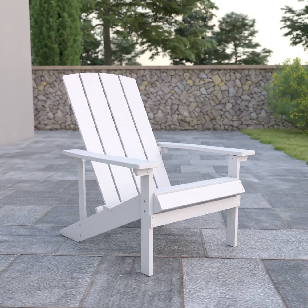 Outdoor All-Weather Poly Resin Wood Adirondack Chair - 29.5"W x 33.5"D x 35"H