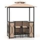 preview thumbnail 11 of 18, Costway 3 PCS Patio Bar Set with Tempered Glass Bar Table Metal - See Details