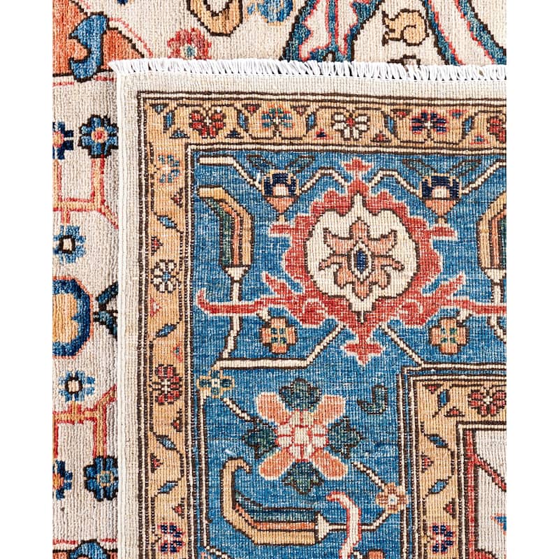 Serapi One-of-a-Kind Hand-Knotted Area Rug - Ivory - 7' 11" x 9' 10"