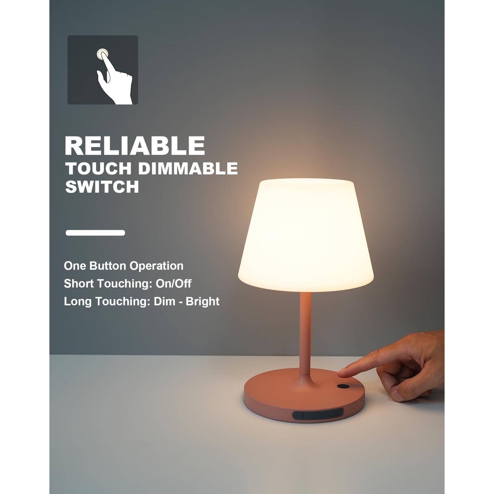Bright battery operated lamp on sale