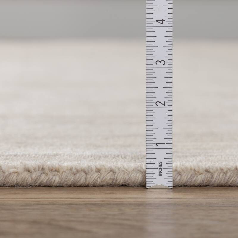 Addison Cooper Multi Shade Solid Wool Area Rug