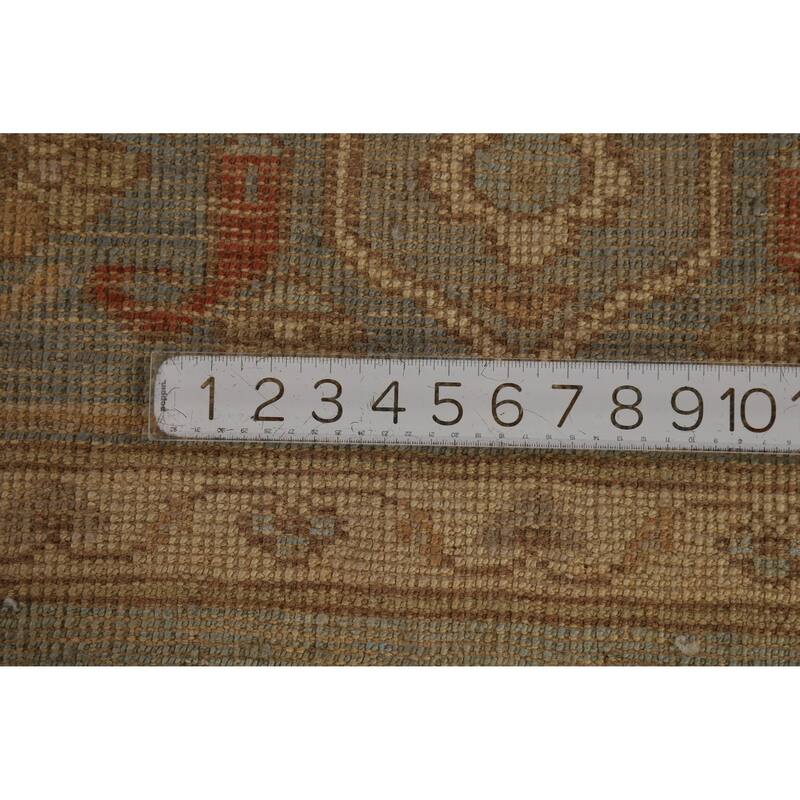 Hand Knotted Oriental 100% Wool Carpet Transitional Medallion Navy Blue & Blues Oushak Area Rug - 9' 10'' X 8' 5''