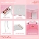 preview thumbnail 7 of 7, Gymax Kid Vanity Table and Chair Detachable Tri-Folding Mirror Pretend