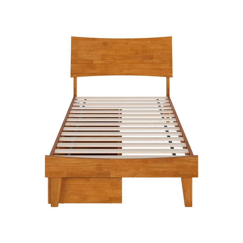 Phoenix Wood Platform Bed with Storage Drawers