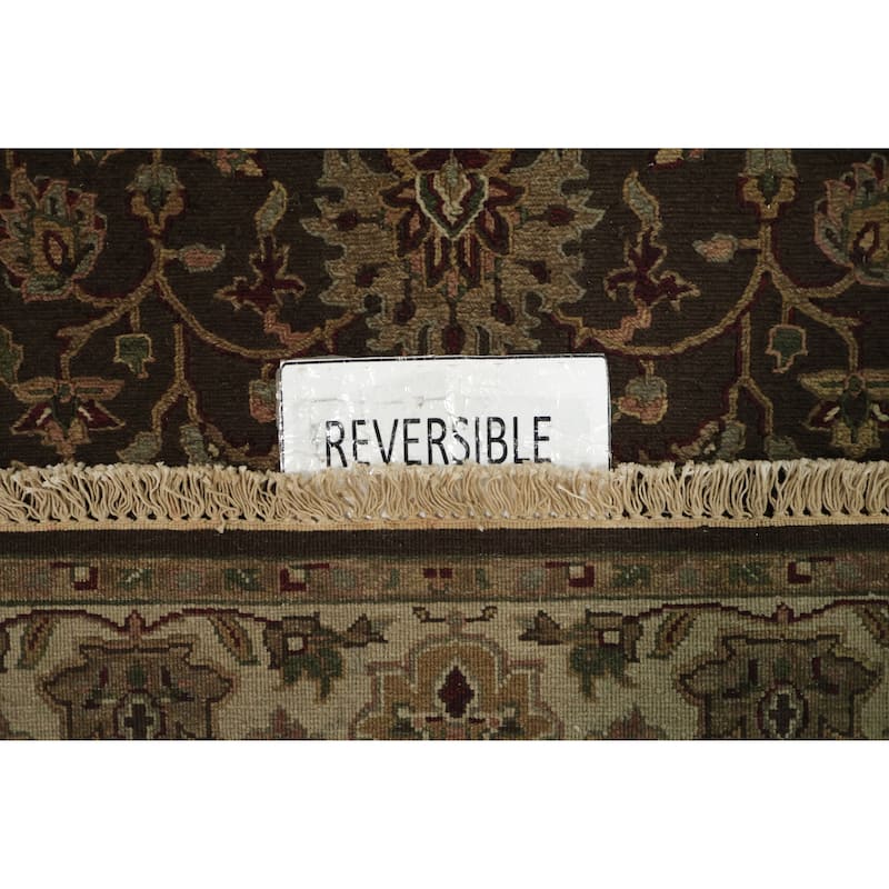 Hand Knotted Oriental 100% Wool Carpet Traditional Brown Sumak Area Rug - 6' 1'' X 4' 1''