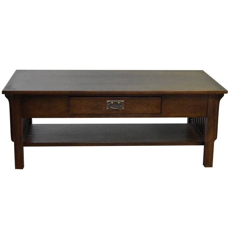 Mission Crofter Style 1 Drawer Coffee Table